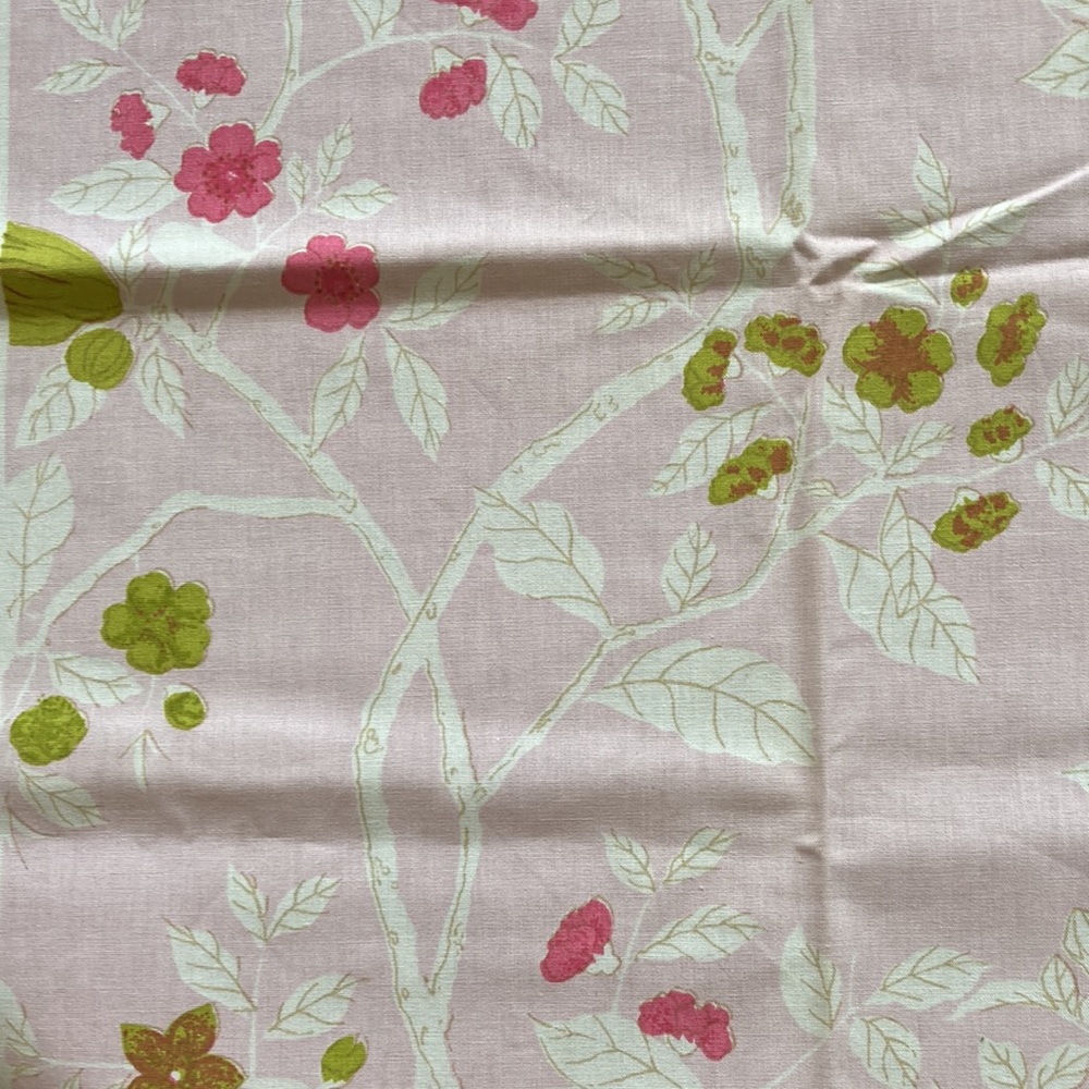 Vintage floral fabric remnant by Kent Bragaline - AS IS